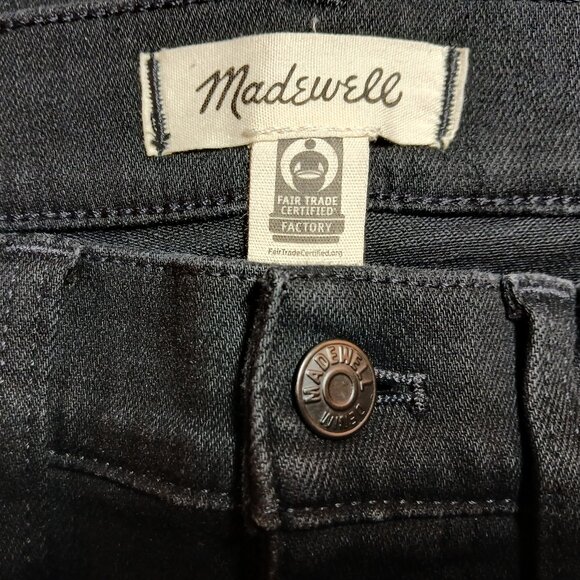NWOT MADEWELL "Stovepipe" Black Jeans High-Rise Ankle Size 26P - Picture 6 of 11